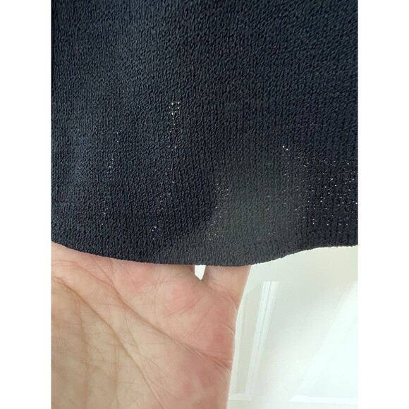 St John Collection Women's 6 Black Santana Knit Maxi Godet Pull On Skirt Vintage - Picture 3 of 7